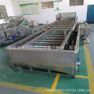 网带输送机气泡清洗机配套输送线食品加工链网式流水线