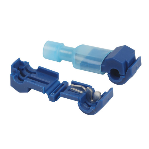Supply of blue T2 connector soft wire connector, quick connection, damage-free and break-free T-type terminal clamp