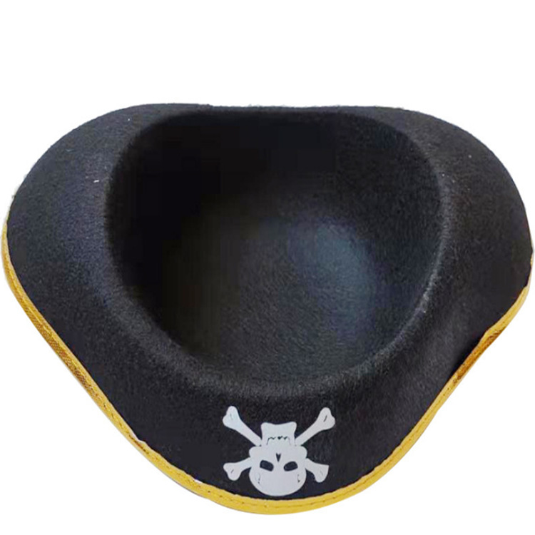 Sombreros piratas de Halloween, sombreros piratas populares europeos y estadounidenses, sombreros piratas de Phnom Penh, sombreros piratas de felt, sombreros piratas de Jack Skull