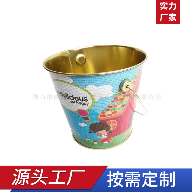 工厂批发马口铁桶糖果包装铁桶镀锌铁桶露营铁桶工厂