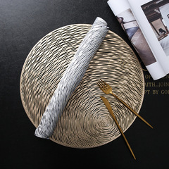 Scandinavian PVC Creative Round Hole Insulated Mat Hotel Restaurant Non-slip Coffee Cup Mat Simple Dining Table Mat