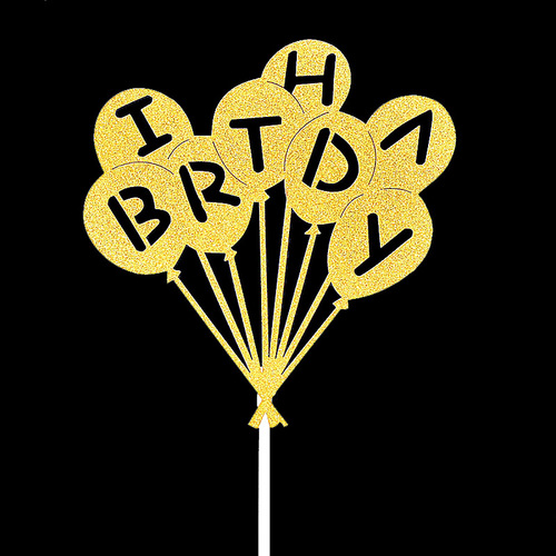 Cake Decoration Inserts Birthday Cake Party Beard HP Dessert Birthday Balloon Cake Baking Decorations