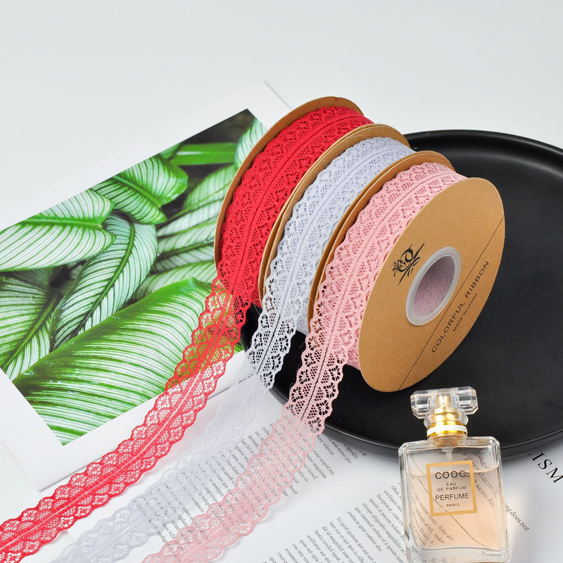 Fibra color 3cm flor pastel caja de regalo mano hecho a mano DIY tocado cinta de encaje arco cinta al por mayor