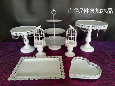 Decoración de mesa de postre soporte de exhibición bandeja de pastelería de postre comida fría pausa de té Mesa estante de la torta té de la tarde Merienda stand