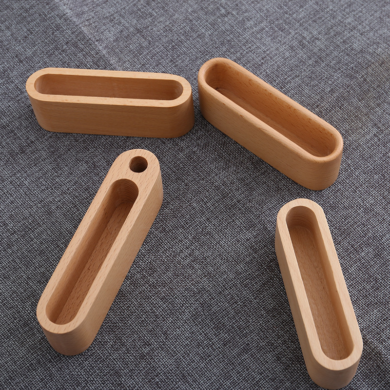 Caja de tarjetas de visita de madera creativa Caja de notas de madera maciza Carpeta de tarjetas de visita Escritorio de oficina simple Decoración de madera Base de tarjetas de visita