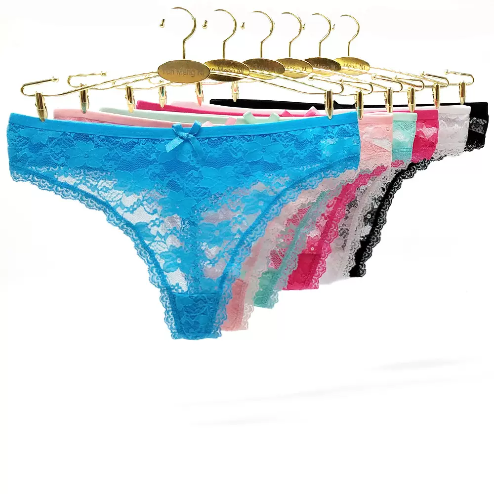 跨境虾皮出口外贸丁字裤 蕾丝女士丁字裤 厂家现货女式内裤批发