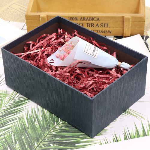 [Raffia Glitter Silk by Jin] Manufacturer wholesale glitter plastic wire birthday gift box decorative filler
