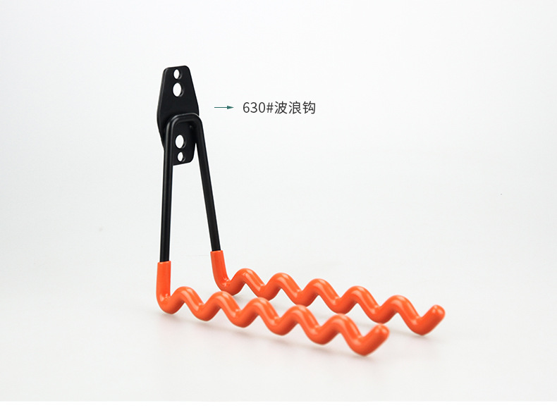 630 # gancho ondulado naranja (sin tornillos)