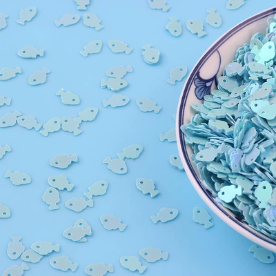 mud filling, Dırnaq bəzəkləri - light-blue