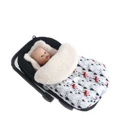 新生婴幼儿推车睡袋汽车安全座椅睡袋包被提篮襁褓加厚防护宝宝睡