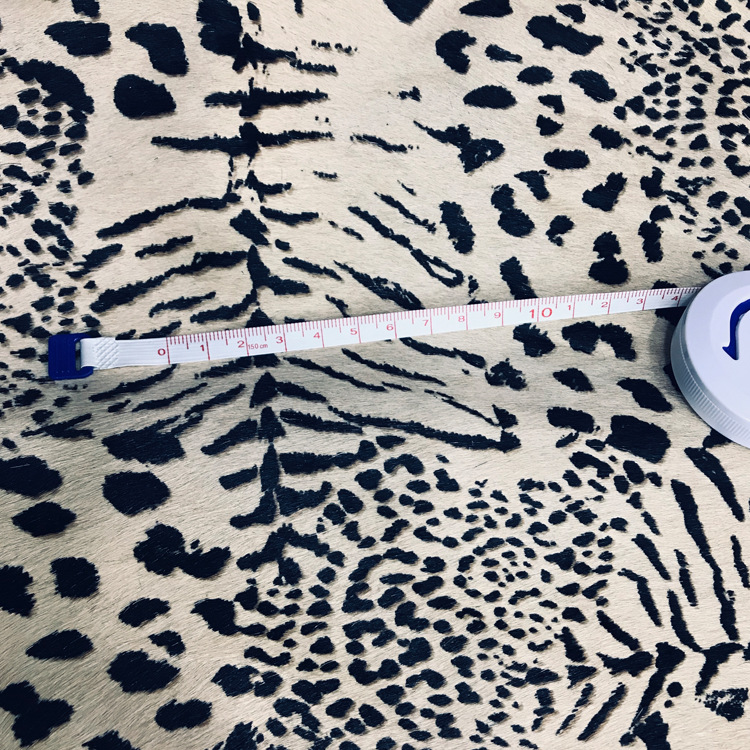 广州现货虎纹花型黄牛皮箱包箱包马毛皮革面料马毛皮原料批发