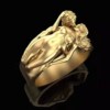 Accessory, fashionable women's ring suitable for men and women for beloved, European style