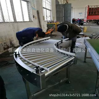 滚筒输送机汽车配件输送流水线重型滚筒输送线转弯动力滚筒输送机