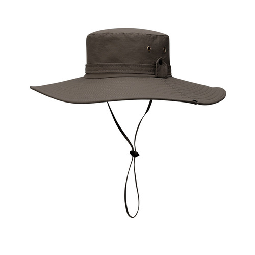Summer fisherman hat men's sun hat outdoor mountaineering fishing hat anti-UV large brim waterproof sun protection sun hat