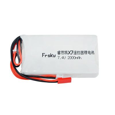 16年工厂航模电池Frsky睿思凯X7专用遥控2000mah2s7.4v3s8c锂电池|ru