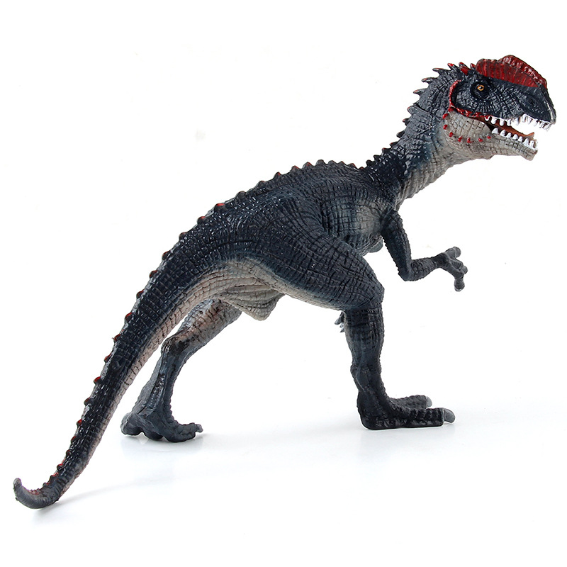 Simulación de comercio exterior nuevo estático sólido doble corona dragón Tyrannosaurus Jurásico doble corona decoración modelo juguetes de educación temprana