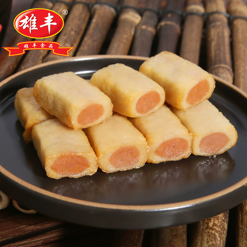 雄丰食品包心鱼豆腐500g鱼糜制品海鲜火锅食材批发关东煮速冻食品