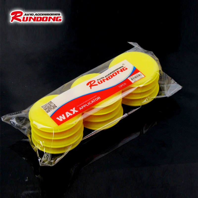 Губка для автомойки, прижимная Вощеная губка, сжатая круглая Вощеная губка, 12 пачки инструментов для автомойки