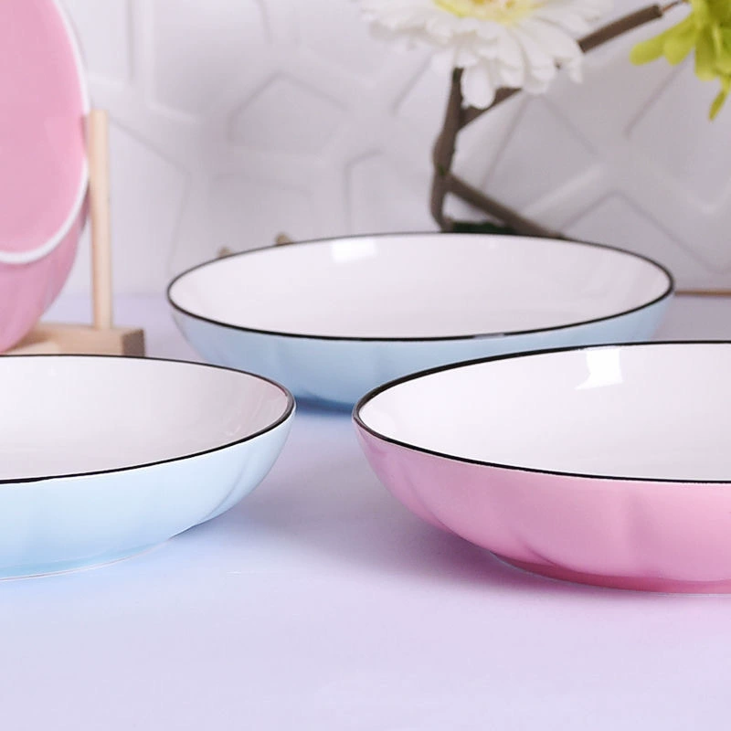 color pumpkin dish pumpkin bowl creative ceramic dish home fried dish rice bowl rice bowl cute bowl home bowl disc