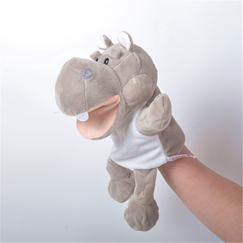 Puppet Animal Hand Puppet Plush Toy Parent-Child Interactive Glove Kindergarten Storytelling Reversible Mouth Play Doll
