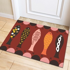 Cartoon door mats, entrance floor mats, home bedroom carpets, kitchen bathroom absorbent anti-slip mats, door bathroom mats