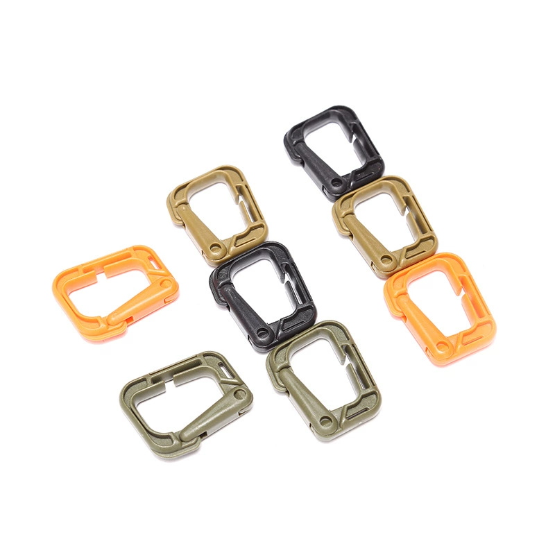 Тактический Быстросохнущий D Пряжка для рта Тактический Открытый Карабин Морли альпинистская Сумка внешняя подвесная пластиковая сталь D пряжка