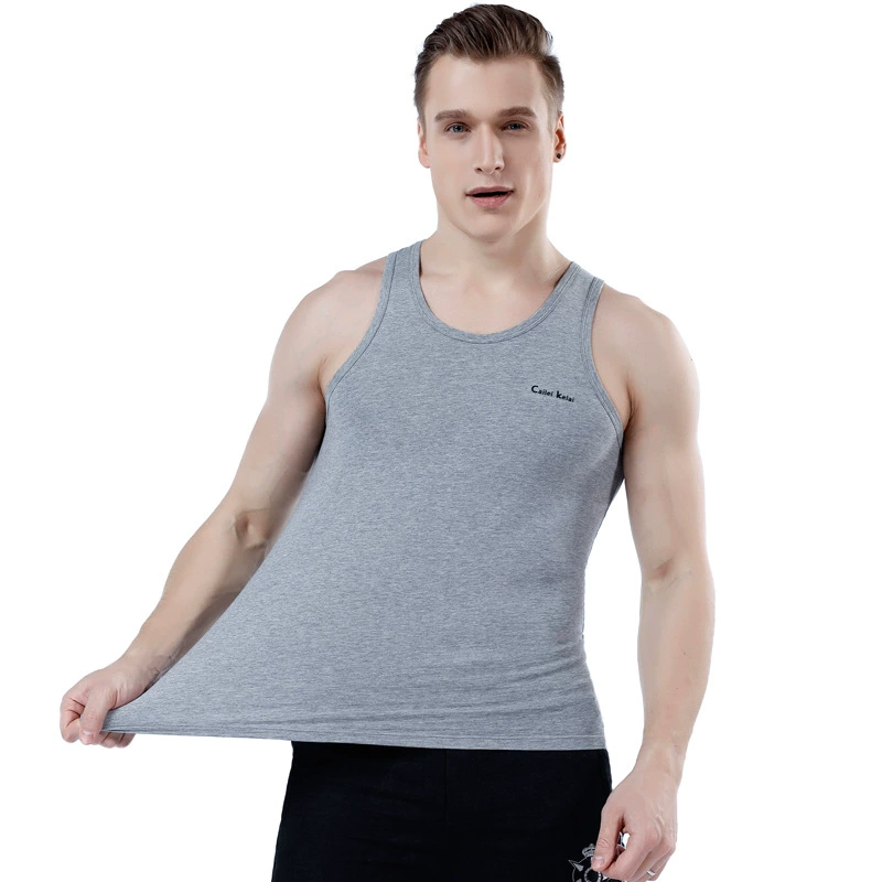 Летняя хлопковая модная спортивная майка для зала, slim fit, корейский стиль, оптом