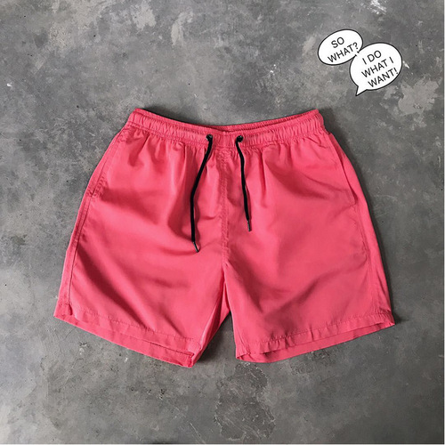 Factory Direct Sale 24 Summer Men's Casual Shorts Candy Color Five-Finger Pants Men Ten Colors Foreign Trade Beach Pants Wholesale