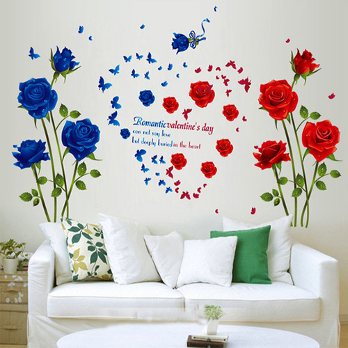 Door sticker window display kindergarten bedroom living room background decoration removable PVC combination to create