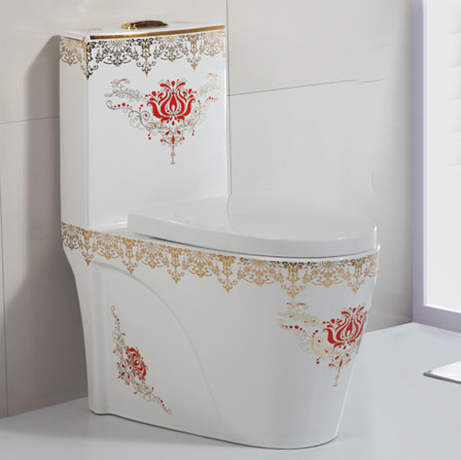 Baño inodoro hogar ultra-grande bombeo inodoro ahorro de agua color mudo color oro fábrica al por mayor image 12