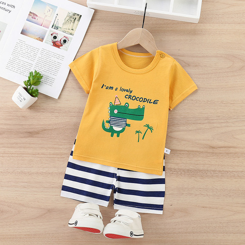 Children's vest suit cotton 2024 summer new style vest shorts Korean style children's clothing small and medium-sized children's shorts suit