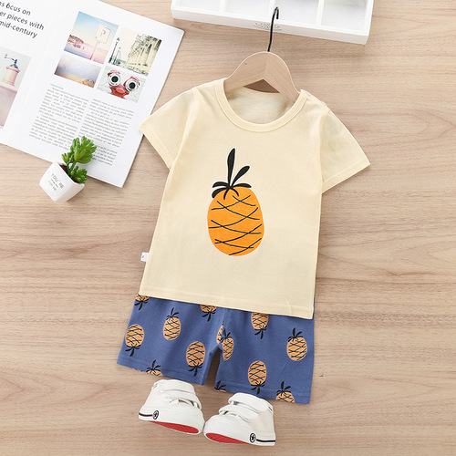 Children's vest suit cotton 2024 summer new style vest shorts Korean style children's clothing small and medium-sized children's shorts suit