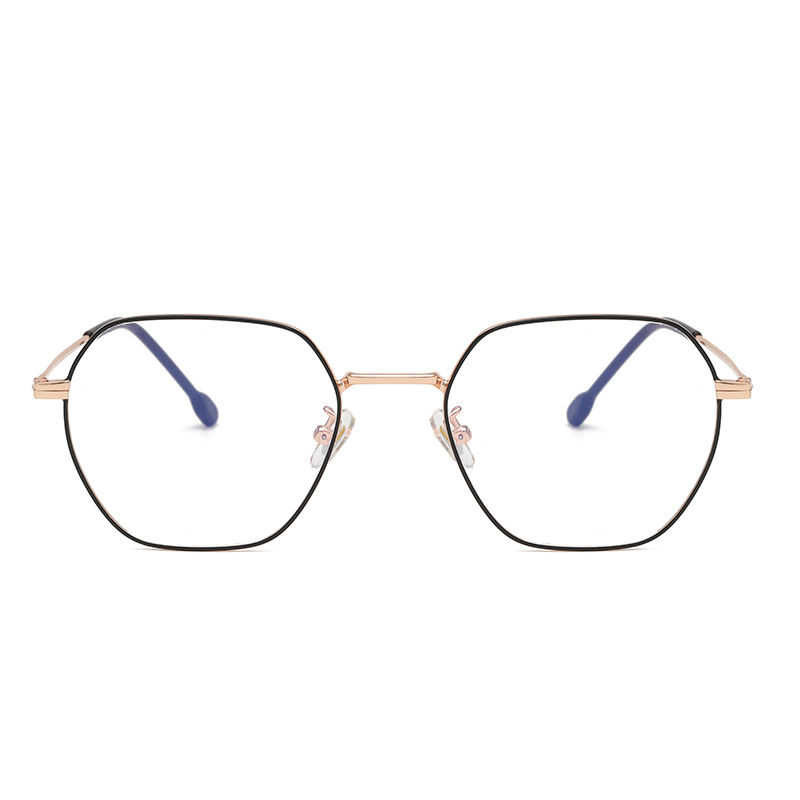 Oleo 9176 Square Fashion Glasses Frame Metal Flat New Kick-off Myopia Frame Men's and Women's Optical