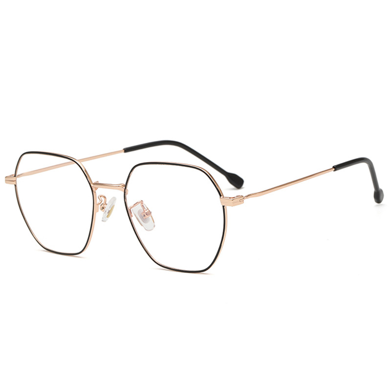 Oleo 9176 Square Fashion Glasses Frame Metal Flat New Kick-off Myopia Frame Men's and Women's Optical