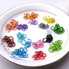 100 priced price DIY accessories 1.2*8mm opening ring small iron circle color baking paint handmade key stick jewelry ring