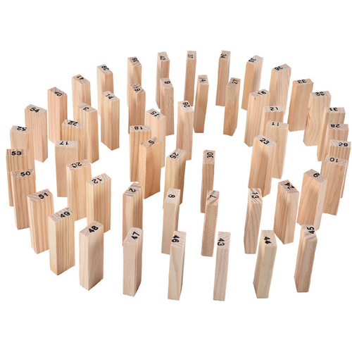 54-piece log digital layering children's early education educational trumpet stacking creative Jenga tabletop game