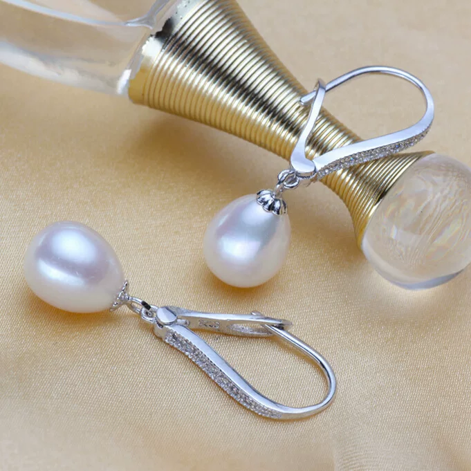 Organic copper earrings from pearl, accessory, wholesale