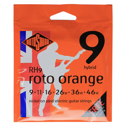 British-made ROTOSOUND round wound R9R10 nickel steel electric guitar strings guitar string set