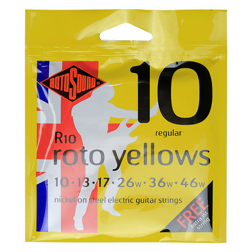 British-made ROTOSOUND round wound R9R10 nickel steel electric guitar strings guitar string set