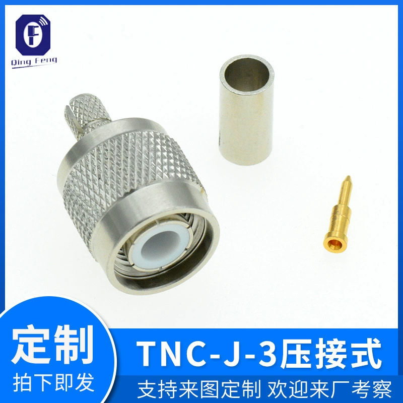 Wholesale RF coaxial connector TNC-J-3 crimp type internal screw internal needle interface TNC GPS antenna connector