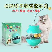 宠物用品亚马逊 不倒翁猫咪转盘玩具 漏食球逗猫棒自嗨 猫不倒翁6