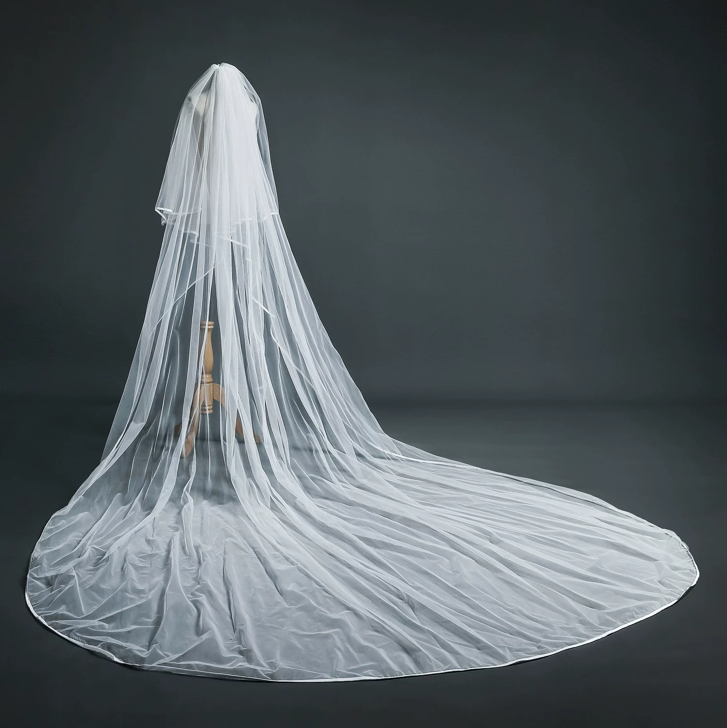 Винтажная Свадьба Мори Чжан Синьюй, покрытая атласом, Женская Фата невесты, головные уборы, внешняя торговля, трансграничная оптовая продажа