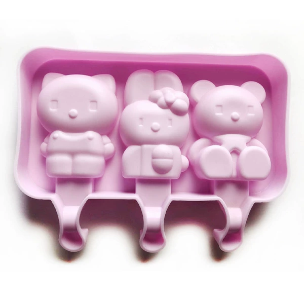 Cartoon kitten triple composite model