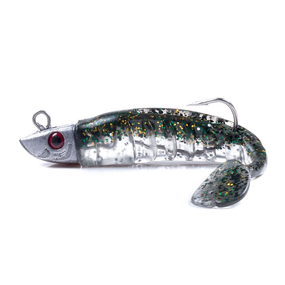 Heng jia ice bait leader hook purse lead fish 9cm/11cm Luya bait far cast winter bait soft bait