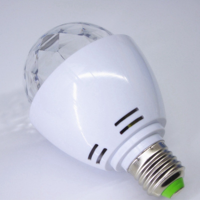 LED de colores giratoria bombilla 3W colorido BOLA MÁGICA bombilla de color hogar etapa lámpara de color KTV luz de la barra de luz DJ