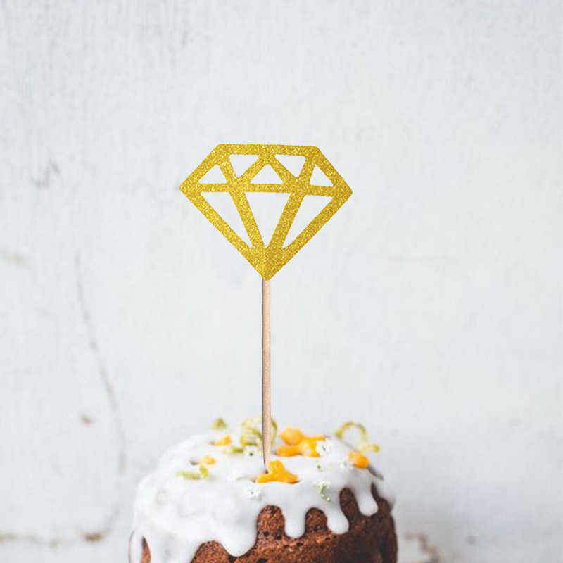 Boda fiesta de cumpleaños decoración compromiso propuesta arreglo diamante Rosa oro plata brillo Tarjeta de papel inserción