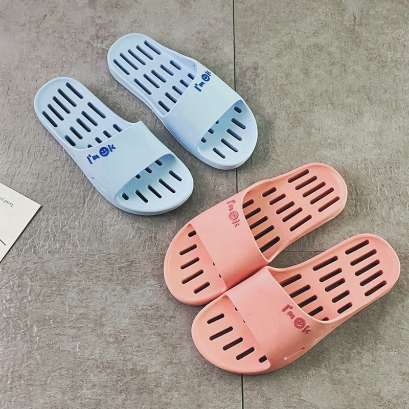Zapatillas casa verano nuevo fugas hombres y mujeres pareja baño cuatro estaciones interior baño zapatillas mujeres verano al por mayor