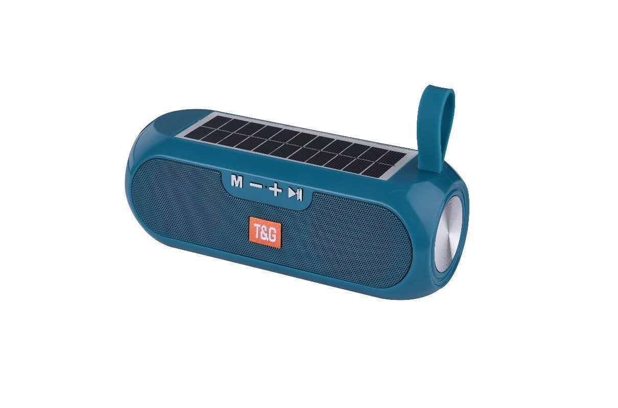  Altavoz Bluetooth inalámbrico TG182, solar, portátil, TWS, con bajo potente, regalo creativo