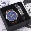 Men's Watch Fashion Set Blue Light Glass Watch Men New Watches