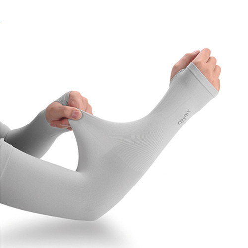Summer UV Protection Ice Sleeve Covers Driving Sun Protection Gloves Women Long Ice Silk Sleeve Covers Men Arm Sleeves Arm Covers